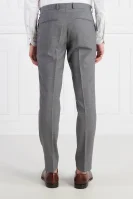 vlněné kalhoty denz | regular fit Oscar Jacobson grafitově šedá