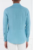 Lněná košile Relegant_6 | Regular Fit BOSS ORANGE modrá