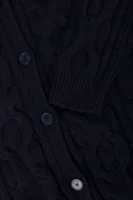 Vlněný kardigan Dossier MAX&Co. tmavě modrá