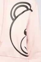 Mikina | Cropped Fit Moschino Underwear pudrově růžový