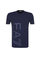 Tričko | Slim Fit EA7 modrá
