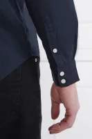 Lněná košile | Regular Fit Guess Underwear tmavě modrá