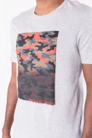 Tričko Camouflage | Regular Fit Michael Kors šedý