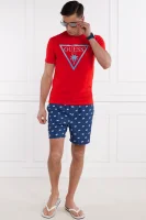Tričko TRIANGLE PALM | Slim Fit Guess Underwear červený
