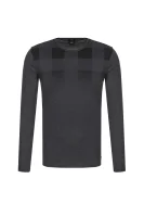 Tričko s dlouhým rukávem Tenison 12 BOSS BLACK šedý