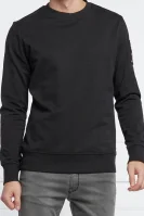 Tričko s dlouhým rukávem ENMORE PULLOVER | Straight fit Moose Knuckles černá