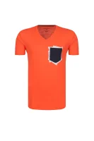 Tričko | Regular Fit | pima Armani Exchange oranžový