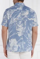Lněná košile SS COLLIN INSIDE PRI | Regular Fit GUESS modrá