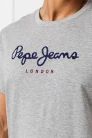 Tričko eggo | Regular Fit Pepe Jeans London popelavě šedý