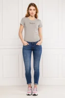 Tričko new Virginia | Slim Fit Pepe Jeans London šedý