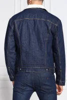 Oteplená džínová bunda TYPE 3 SHERPA | Regular Fit Levi's tmavě modrá