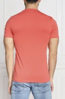 Tričko ORIGINAL LOGO | Slim Fit GUESS korálově růžový