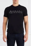 Tričko | Slim Fit Armani Exchange černá