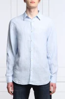 Lněná košile COLLINS | Regular Fit GUESS modrá