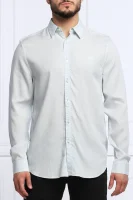 Košile COLLINS | Regular Fit přidáním lnu GUESS světlo modrá