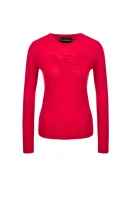 Vlněný svetr | Regular Fit Emporio Armani červený