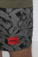 Koupací šortky ALOHA | Regular Fit Hugo Bodywear zelený