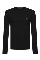Tričko s dlouhým rukávem Core | Regular Fit GUESS černá