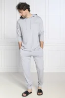Tričko s dlouhým rukávem Unite LS- Hood | Regular Fit Hugo Bodywear šedý