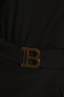 Vlněná sukně Balmain černá