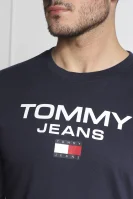 Tričko s dlouhým rukávem | Regular Fit Tommy Jeans tmavě modrá