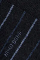 Ponožky Fine Stripe 2-pack BOSS BLACK tmavě modrá