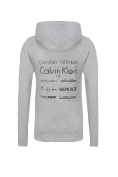 Mikina k pyžamu Calvin Klein Underwear popelavě šedý