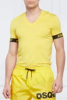 Tričko | Slim Fit Dsquared2 žlutý