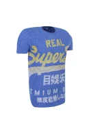 Tričko Vintage Real | Slim Fit Superdry modrá