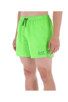 Koupací šortky EA7 limetkově zelený