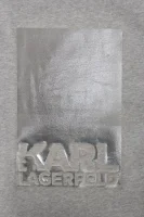 MIKINA FOIL LOGO Karl Lagerfeld šedý