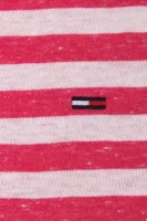 Tričko Basic Stripe Hilfiger Denim růžová