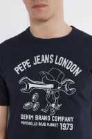 Tričko CEDRIC | Regular Fit Pepe Jeans London tmavě modrá