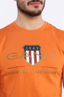 Tričko | Regular Fit Gant oranžový