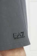 Šortky | Regular Fit EA7 grafitově šedá