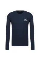 Tričko s dlouhým rukávem EA7 tmavě modrá