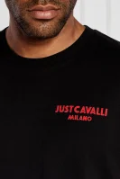 Tričko FLOCK LOGO | Regular Fit Just Cavalli černá