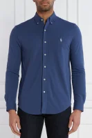 Košile | Regular Fit | pique POLO RALPH LAUREN tmavě modrá