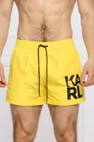 Koupací šortky | Regular Fit Karl Lagerfeld žlutý
