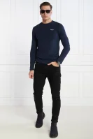 Tričko s dlouhým rukávem | Slim Fit Pepe Jeans London tmavě modrá