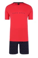 Pyžamo Relax Short Set | Relaxed fit BOSS BLACK červený