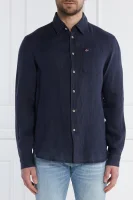 Lněná košile | Regular Fit Napapijri tmavě modrá