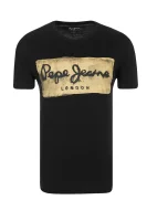 Tričko CHARING | Slim Fit Pepe Jeans London černá
