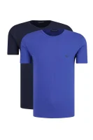Tričko 2-pack | Regular Fit Emporio Armani modrá