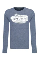 Tričko s dlouhým rukávem BRAM | Regular Fit Pepe Jeans London modrá