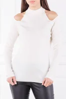 Vlněný svetr Elev | Slim Fit Michael Kors bílá