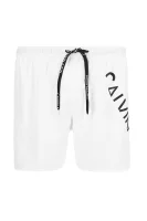 Koupací šortky Core Diagonal | Regular Fit Calvin Klein Swimwear bílá