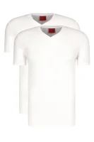 T-shirt 2-pack HUGO-V | Slim Fit HUGO bílá
