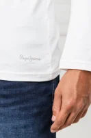 Tričko s dlouhým rukávem Orginal | Slim Fit Pepe Jeans London bílá