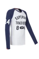 Tričko s dlouhým rukávem  Trackster Baseball  Superdry bílá